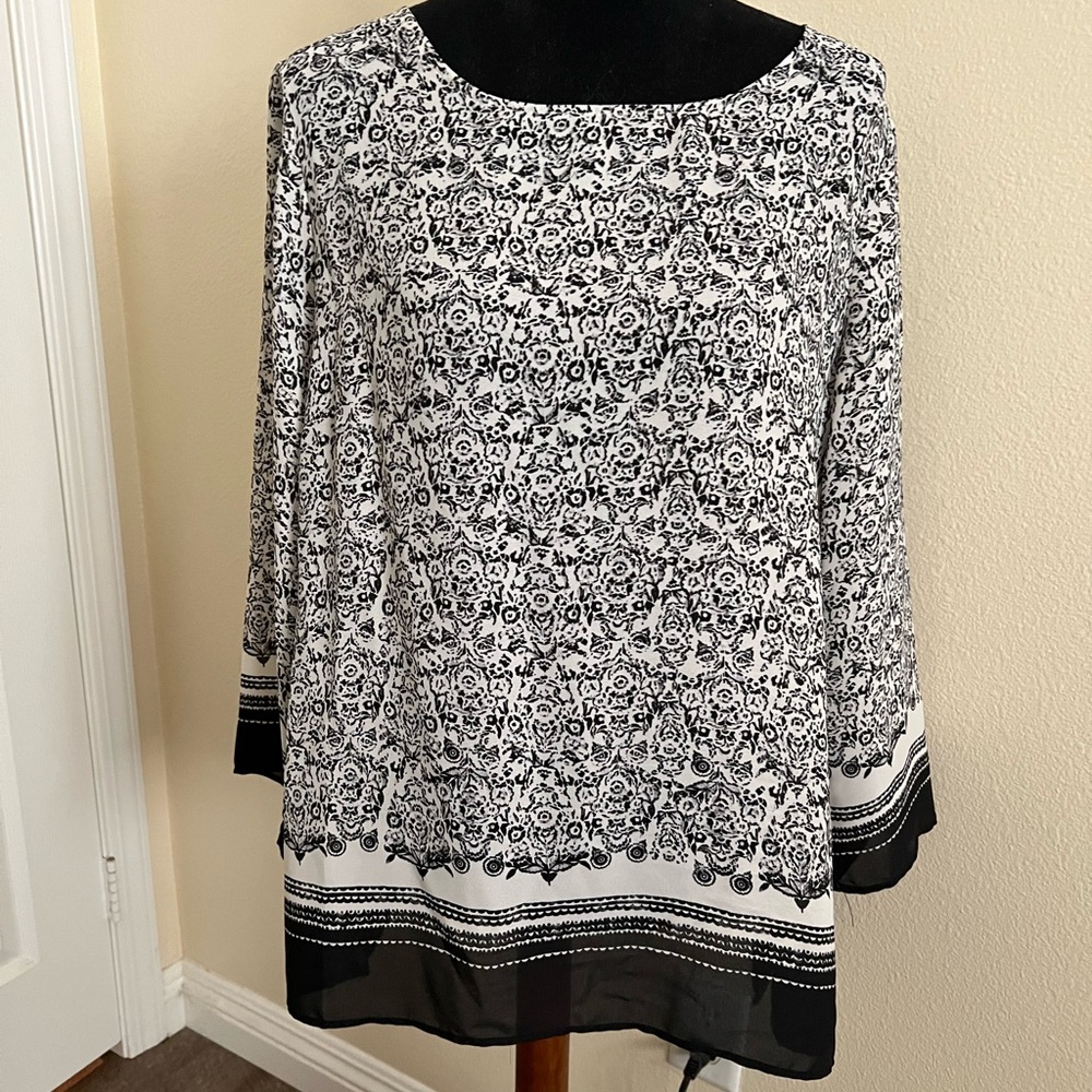 Silky polyester dress top! Gorgeous